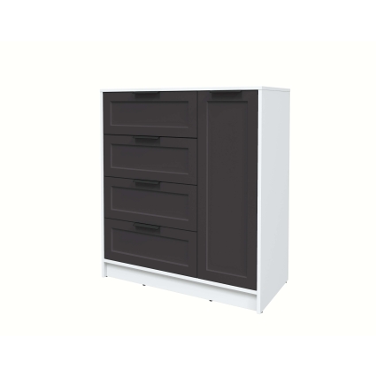 Тумба Тренд КТ-Т90 (Белый платинум ЛДСП/ Пепел ЛМДФ) Ш900 В1020 Г451 Тумба Тренд КТ-Т90 (Белый платинум ЛДСП/ Пепел ЛМДФ) Ш900 В1020 Г451